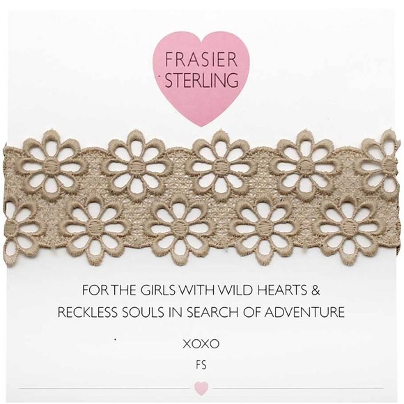 Lacey Daisy Choker in Tan - Picture 1 of 2